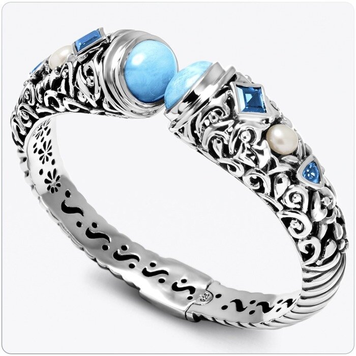 marahlago larimar Oceana Larimar Bracelet jewelry