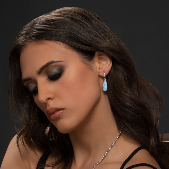 marahlago larimar Lucia Larimar Earrings jewelry