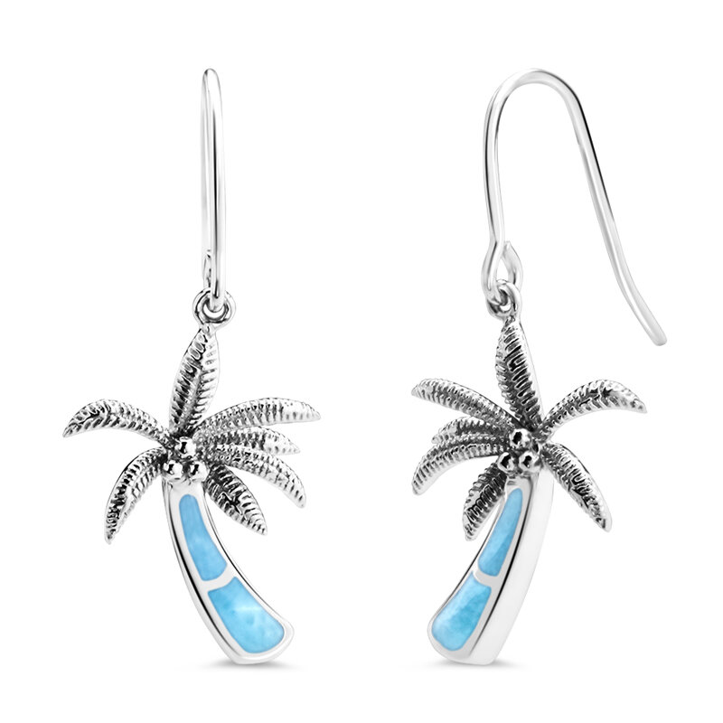 marahlago larimar Palm Tree Larimar Earrings jewelry