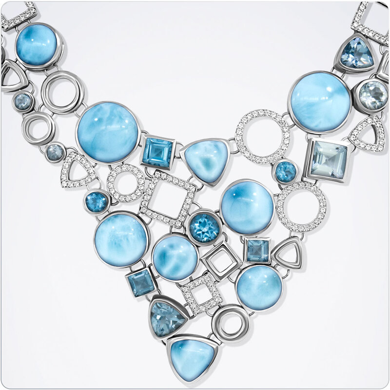 marahlago larimar Alexandria Necklace jewelry